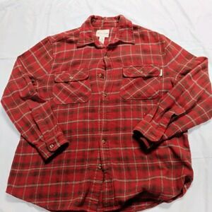Kilimanjaro Flannel Shirt Mens Large Plaid Button Up Cabincore Lumberjack Camp‎